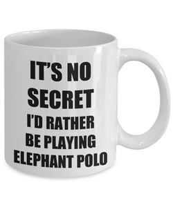 Elephant Polo Mug Sport Fan Lover Funny Gift Idea Novelty Gag Coffee Tea Cup-Coffee Mug