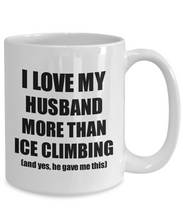 Load image into Gallery viewer, Ice Climbing Wife Mug Funny Valentine Gift Idea For My Spouse Lover From Husband Coffee Tea Cup-Coffee Mug