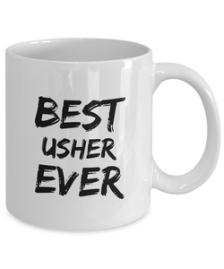 Usher Mug Best Ever Funny Gift for Coworkers Novelty Gag Coffee Tea Cup-Coffee Mug