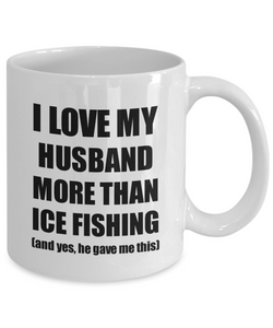 Ice Fishing Wife Mug Funny Valentine Gift Idea For My Spouse Lover From Husband Coffee Tea Cup-Coffee Mug