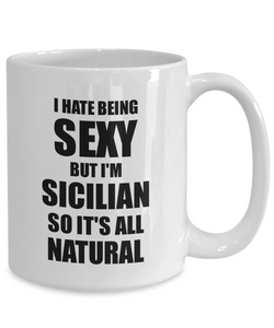 Sexy Sicilian Mug Funny Gift For Husband Wife Bf Gf Sicily Pride Novelty Gag Coffee Tea Cup-Coffee Mug