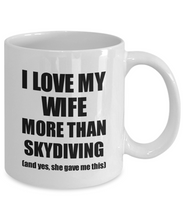 Load image into Gallery viewer, Skydiving Husband Mug Funny Valentine Gift Idea For My Hubby Lover From Wife Coffee Tea Cup-Coffee Mug