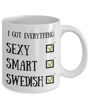 Load image into Gallery viewer, Swedish Coffee Mug Sweden Pride Sexy Smart Funny Gift for Humor Novelty Ceramic Tea Cup-Coffee Mug