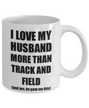 Load image into Gallery viewer, Track And Field Wife Mug Funny Valentine Gift Idea For My Spouse Lover From Husband Coffee Tea Cup-Coffee Mug