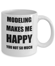 Load image into Gallery viewer, Modeling Mug Lover Fan Funny Gift Idea Hobby Novelty Gag Coffee Tea Cup Makes Me Happy-Coffee Mug