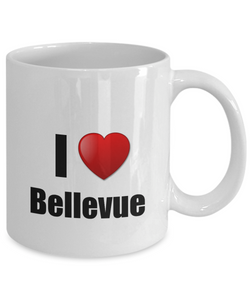 Bellevue Mug I Love City Lover Pride Funny Gift Idea for Novelty Gag Coffee Tea Cup-Coffee Mug