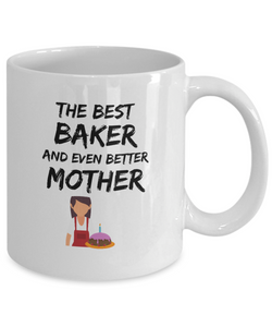 Baker Mom Mug Best Mother Funny Gift for Mama Novelty Gag Coffee Tea Cup-Coffee Mug