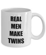 Load image into Gallery viewer, Twin Dad Mug Real Men Make Twins Funny Gift Idea for Novelty Gag Coffee Tea Cup-Coffee Mug