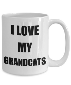 I Love My Grandcats Mug Funny Gift Idea Novelty Gag Coffee Tea Cup-Coffee Mug