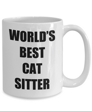 Load image into Gallery viewer, Cat Sitter Mug Pet Funny Gift Idea for Novelty Gag Coffee Tea Cup-Coffee Mug