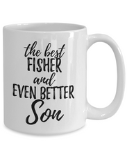 Load image into Gallery viewer, Fisher Son Funny Gift Idea for Child Coffee Mug The Best And Even Better Tea Cup-Coffee Mug