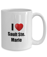 Load image into Gallery viewer, Sault Ste Marie Mug I Love City Lover Pride Funny Gift Idea for Novelty Gag Coffee Tea Cup-Coffee Mug