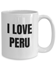 Load image into Gallery viewer, I Love Peru Mug Funny Gift Idea Novelty Gag Coffee Tea Cup-Coffee Mug