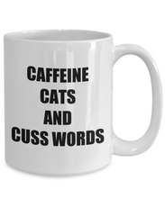 Load image into Gallery viewer, Cafeine Cats And Cuss Words Mug Funny Gift Idea for Novelty Gag Coffee Tea Cup-[style]