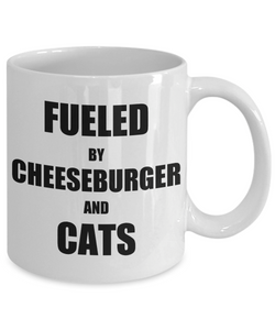 Cat Cheeseburger Mug Funny Gift Idea for Novelty Gag Coffee Tea Cup-Coffee Mug