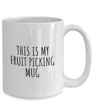 Load image into Gallery viewer, This Is My Fruit Picking Mug Funny Gift Idea For Hobby Lover Fanatic Quote Fan Present Gag Coffee Tea Cup-Coffee Mug