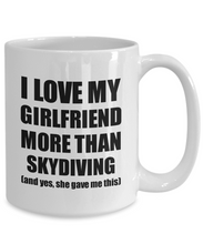 Load image into Gallery viewer, Skydiving Boyfriend Mug Funny Valentine Gift Idea For My Bf Lover From Girlfriend Coffee Tea Cup-Coffee Mug