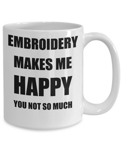 Embroidery Mug Lover Fan Funny Gift Idea Hobby Novelty Gag Coffee Tea Cup-Coffee Mug
