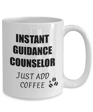 Load image into Gallery viewer, Guidance Counselor Mug Instant Just Add Coffee Funny Gift Idea for Corworker Present Workplace Joke Office Tea Cup-Coffee Mug