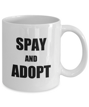 Load image into Gallery viewer, Cat Spay Mug Adopt Funny Gift Idea for Novelty Gag Coffee Tea Cup-Coffee Mug