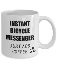 Load image into Gallery viewer, Bicycle Messenger Mug Instant Just Add Coffee Funny Gift Idea for Corworker Present Workplace Joke Office Tea Cup-Coffee Mug