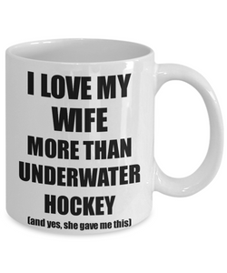 Underwater Hockey Husband Mug Funny Valentine Gift Idea For My Hubby Lover From Wife Coffee Tea Cup-Coffee Mug
