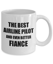 Load image into Gallery viewer, Airline Pilot Fiance Mug Funny Gift Idea for Betrothed Gag Inspiring Joke The Best And Even Better Coffee Tea Cup-Coffee Mug