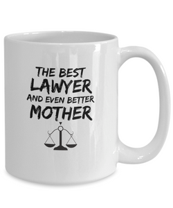 Lawer Mom Mug Best Mother Funny Gift for Mama Novelty Gag Coffee Tea Cup-Coffee Mug