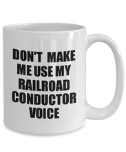 Load image into Gallery viewer, Railroad Conductor Mug Coworker Gift Idea Funny Gag For Job Coffee Tea Cup Voice-Coffee Mug