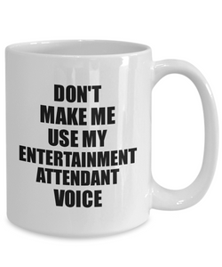 Entertainment Attendant Mug Coworker Gift Idea Funny Gag For Job Coffee Tea Cup Voice-Coffee Mug