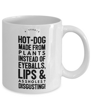 Load image into Gallery viewer, Funny Coffee Mug for Vegan - A Veggie Hot-Dog Made of Plants-Coffee Mug