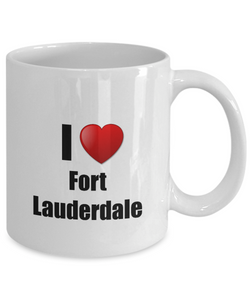 Fort Lauderdale Mug I Love City Lover Pride Funny Gift Idea for Novelty Gag Coffee Tea Cup-Coffee Mug
