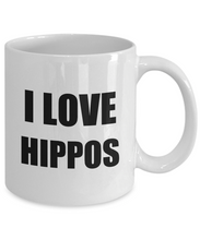 Load image into Gallery viewer, I Love Hippos Mug Funny Gift Idea Novelty Gag Coffee Tea Cup-Coffee Mug