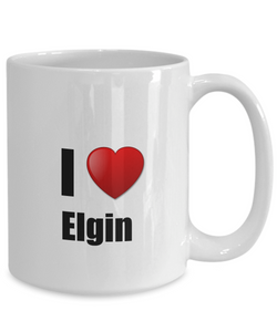 Elgin Mug I Love City Lover Pride Funny Gift Idea for Novelty Gag Coffee Tea Cup-Coffee Mug