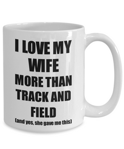 Track And Field Husband Mug Funny Valentine Gift Idea For My Hubby Lover From Wife Coffee Tea Cup-Coffee Mug
