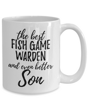 Load image into Gallery viewer, Fish Game Warden Son Funny Gift Idea for Child Coffee Mug The Best And Even Better Tea Cup-Coffee Mug