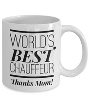 Load image into Gallery viewer, Worlds best chauffeur thanks mom mug-Coffee Mug