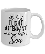 Load image into Gallery viewer, Flight Attendant Son Funny Gift Idea for Child Coffee Mug The Best And Even Better Tea Cup-Coffee Mug