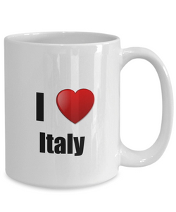 Italy Mug I Love Funny Gift Idea For Country Lover Pride Novelty Gag Coffee Tea Cup-Coffee Mug