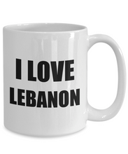 Load image into Gallery viewer, I Love Lebanon Mug Funny Gift Idea Novelty Gag Coffee Tea Cup-Coffee Mug