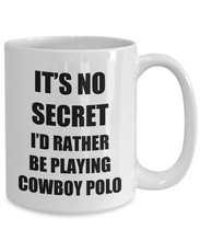 Load image into Gallery viewer, Cowboy Polo Mug Sport Fan Lover Funny Gift Idea Novelty Gag Coffee Tea Cup-Coffee Mug