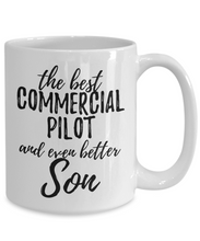 Load image into Gallery viewer, Commercial Pilot Son Funny Gift Idea for Child Coffee Mug The Best And Even Better Tea Cup-Coffee Mug