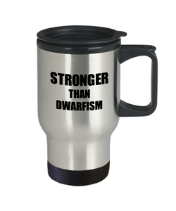 Dwarfism Travel Mug Awareness Survivor Gift Idea for Hope Cure Inspiration Coffee Tea 14oz Commuter Stainless Steel-Travel Mug