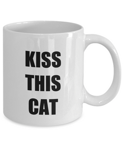 Kiss This Cat Mug Funny Gift Idea for Novelty Gag Coffee Tea Cup-[style]