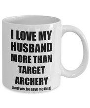 Load image into Gallery viewer, Target Archery Wife Mug Funny Valentine Gift Idea For My Spouse Lover From Husband Coffee Tea Cup-Coffee Mug