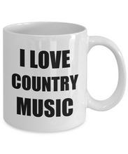 Load image into Gallery viewer, I Love Country Music Coffee Mug Funny Gift Idea Novelty Gag Coffee Tea Cup-Coffee Mug