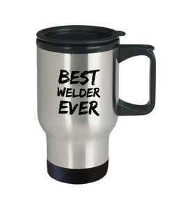 Welder Travel Mug Best Ever Funny Gift for Coworkers Novelty Gag Car Coffee Tea Cup 14oz Stainless Steel-Travel Mug