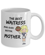 Load image into Gallery viewer, Cute Waitress Mom Coffee Mug Best Mother Funny Gift for Mama Novelty Gag Tea Cup-Coffee Mug
