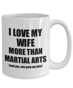 Martial Arts Husband Mug Funny Valentine Gift Idea For My Hubby Lover From Wife Coffee Tea Cup-Coffee Mug
