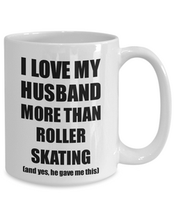 Roller Skating Wife Mug Funny Valentine Gift Idea For My Spouse Lover From Husband Coffee Tea Cup-Coffee Mug